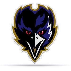 Rico NFL Baltimore Ravens Shape Cut Primary Logo Pennant 18" x 14"