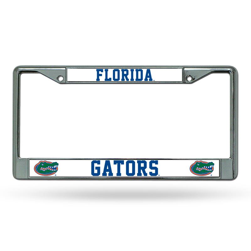 Rico NCAA Florida Gators Auto Tag Chrome Frame FC
