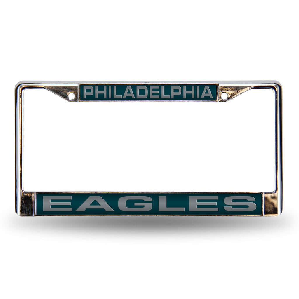 Rico NFL Philadelphia Eagles Auto Tag Laser Chrome Frame FCL