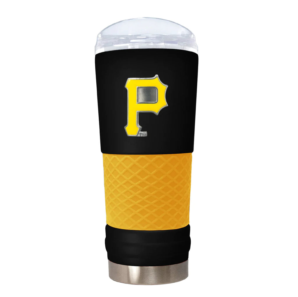 Great American Products MLB Pittsburgh Pirates Powder-Coat Draft Tumbler 24oz Black