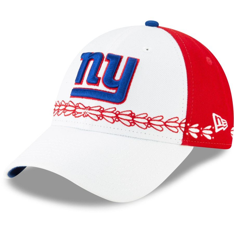 New Era NFL Men's New York Giants 2019 NFL Draft On Stage Official 9FORTY Adjustable Hat White OSFA