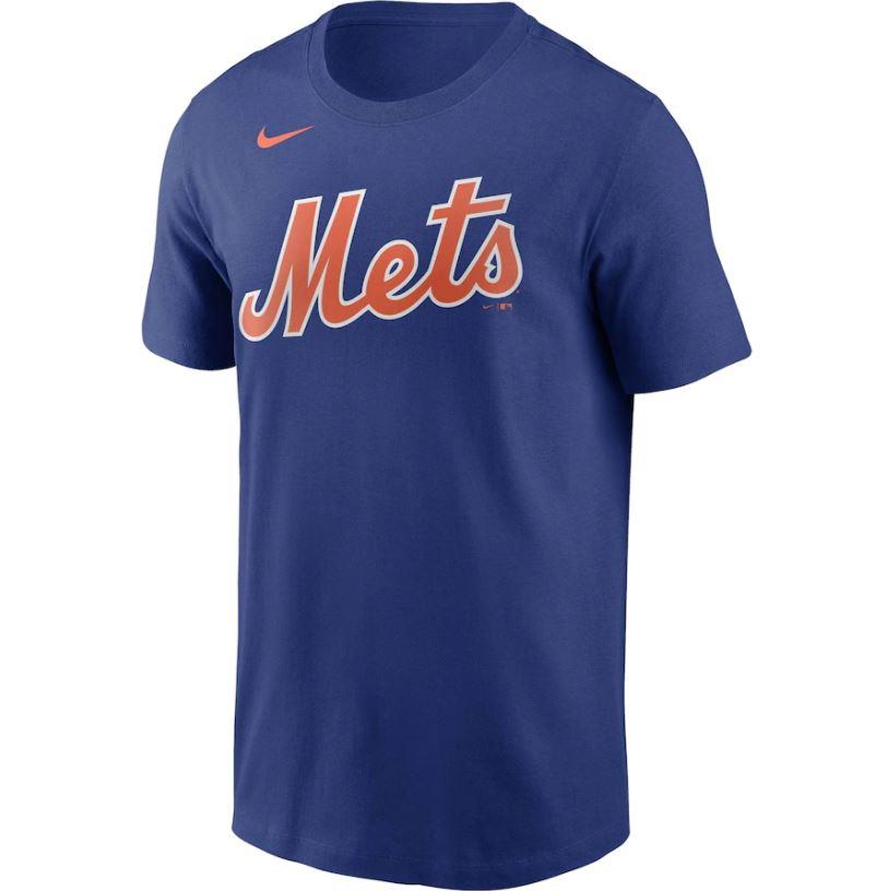 Nike MLB Men's New York Mets Cotton Wordmark T-Shirt