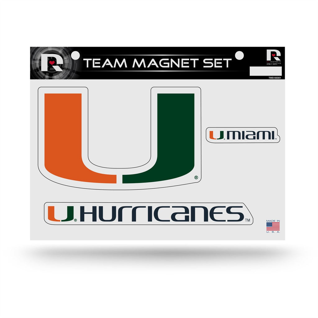 Rico NCAA Miami Hurricanes Team Magnet Sheet 8" x 11"