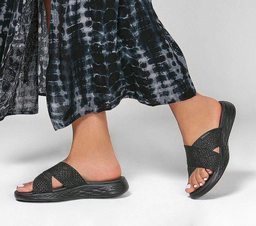 Skechers Women's On The Go Glistening Slide Sandals (16259)