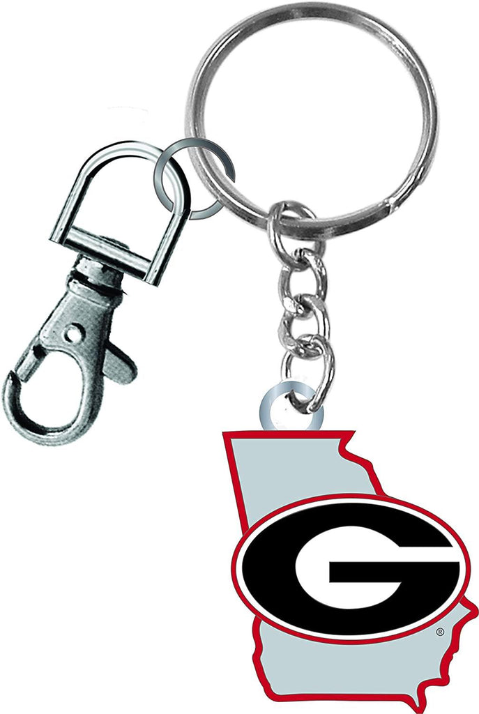 Aminco NCAA Georgia Bulldogs Home State Heavyweight Keychain