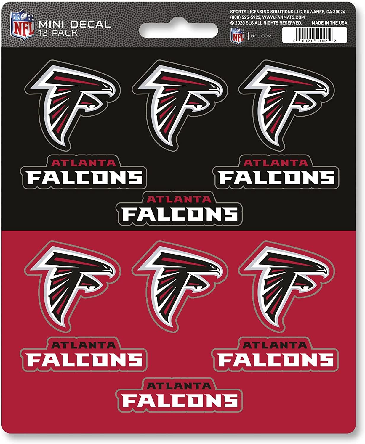 Fanmats NFL Atlanta Falcons Mini Decals 12-Pack – SportZZone