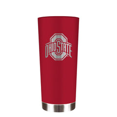 Great American Products NCAA Ohio State Buckeyes Powder Coated ONYX Travel Tumbler 18oz Red