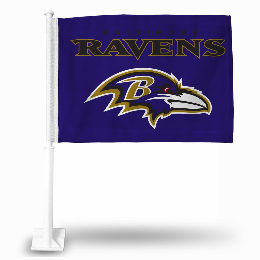 Rico NFL Baltimore Ravens Car Flag Purple 15" x 11"