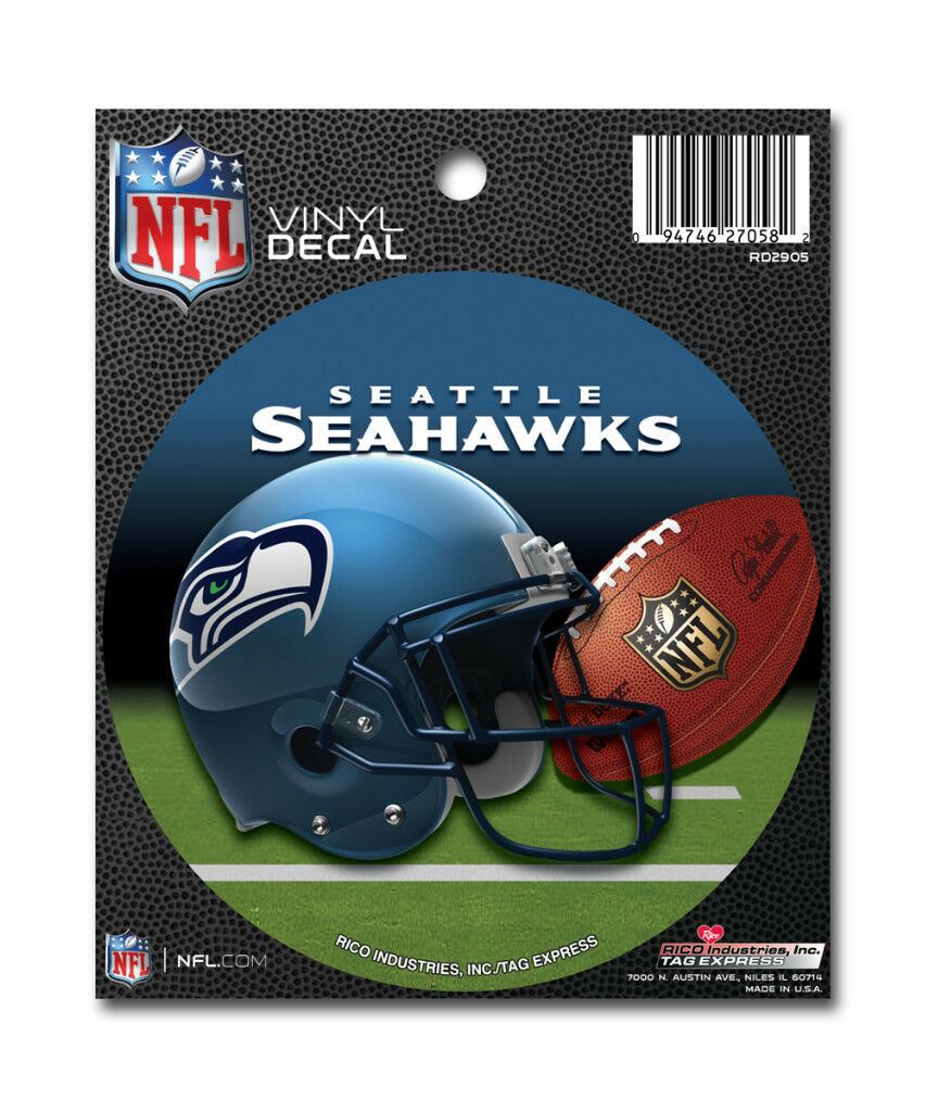 Rico NFL Seattle Seahawks Vinyl Round Auto Decal Car Sticker
