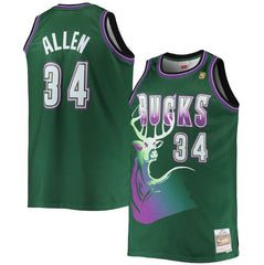Mitchell & Ness NBA Men's Milwaukee Bucks Ray Allen 1996-97 Hardwood Classics Swingman Jersey