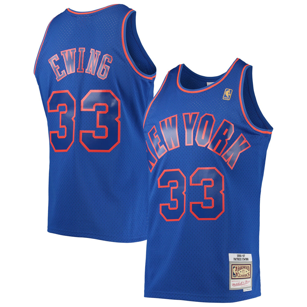 Mitchell & Ness NBA Men's New York Knicks Patrick Ewing 1996-97 Hardwood Classics Swingman Jersey