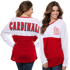 Concepts Sport MLB Women's St. Louis Cardinals Comeback Long Sleeve Top