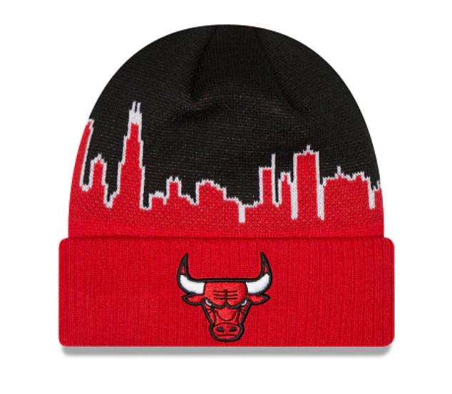 New Era NBA Men's Chicago Bulls Tip-Off Cuffed Knit Beanie OSFM