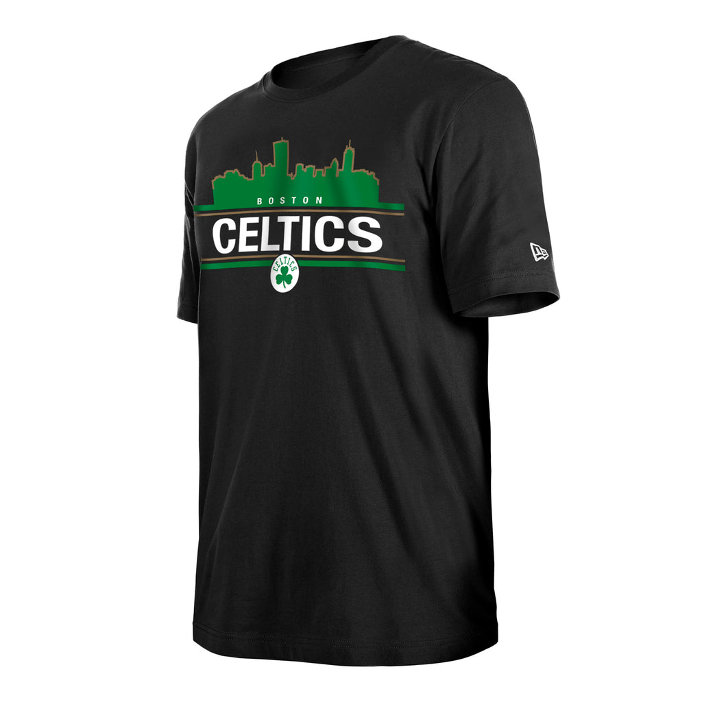 Women's New Era White Boston Celtics Split Back T-Shirt