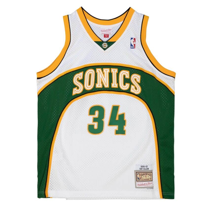 Official Seattle SuperSonics Throwback Jerseys, Retro Jersey