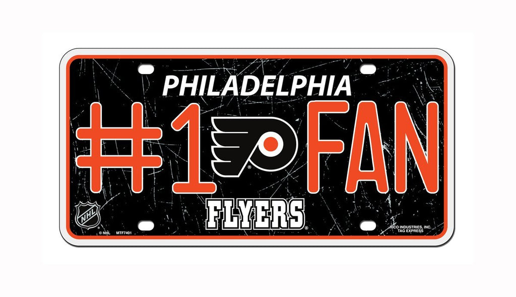 Rico NHL Philadelphia Flyers #1 FAN Auto Metal Tag Car License Plate MTG