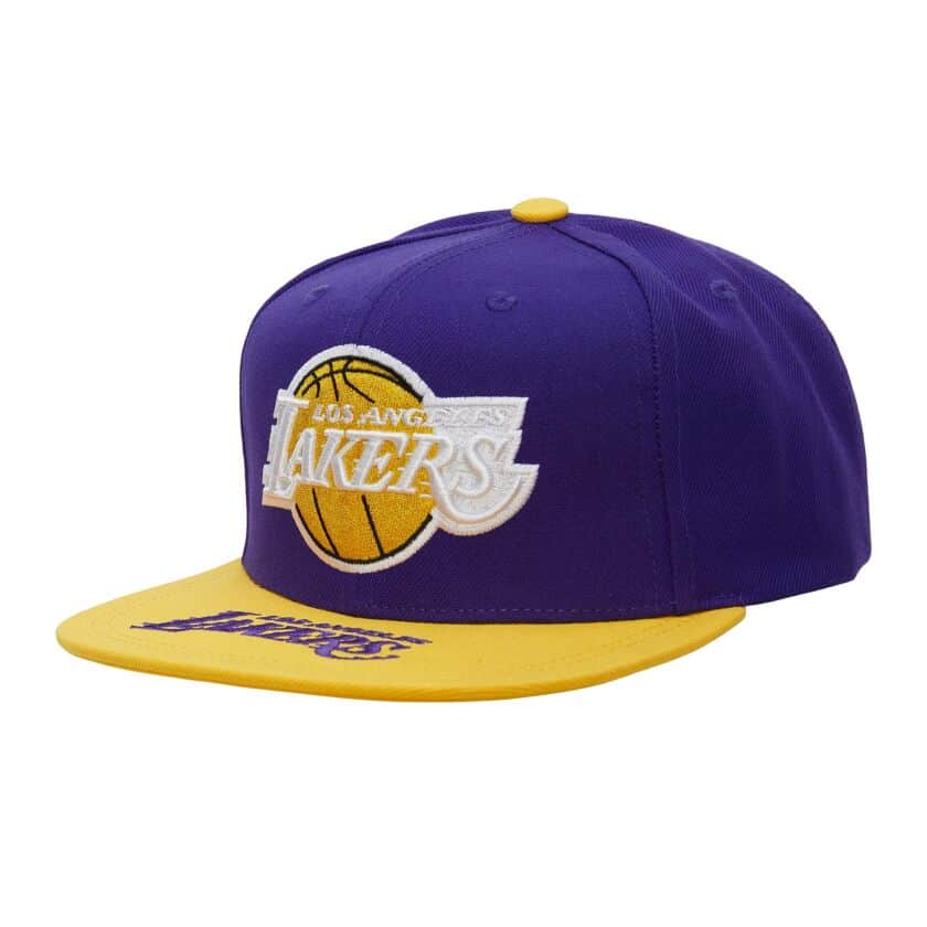 Mitchell & Ness Los Angeles Lakers Lightning Snapback Hat