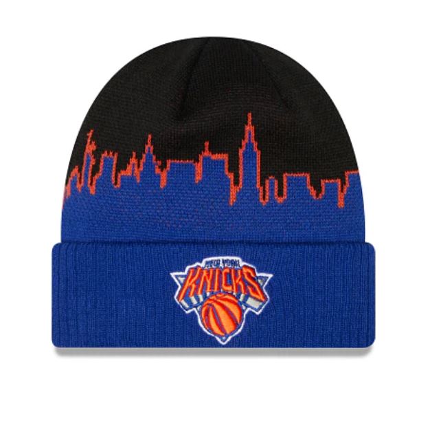 New Era NBA Men's New York Knicks Tip-Off Cuffed Knit Beanie OSFM
