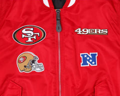 San Francisco 49ers Jacket MA1 Men Flight Bomber Thicken Coat