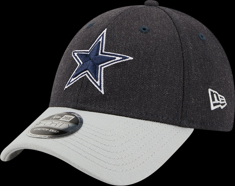 New Era NFL Men's Dallas Cowboys The League Heathered Navy 9Forty Snapback Adjustable Hat