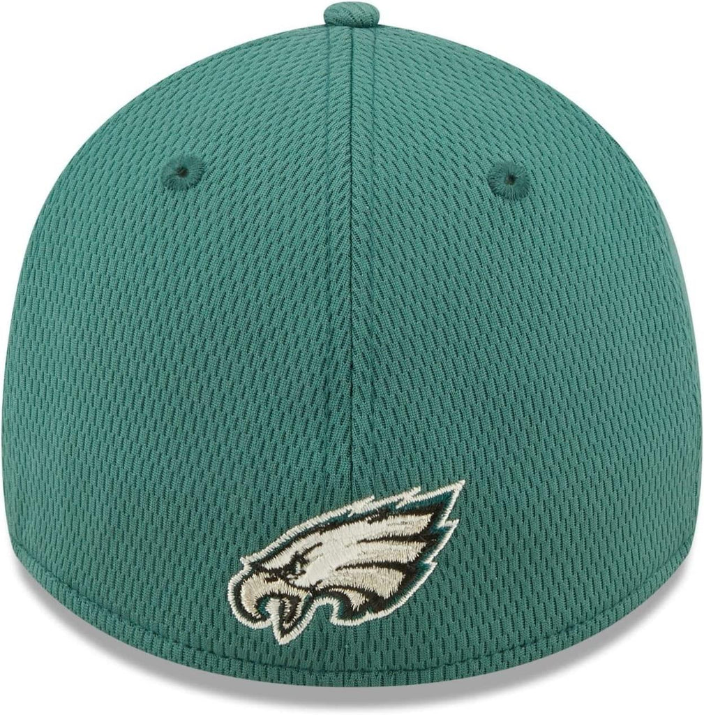 Men's Philadelphia Eagles New Era Green 2022 Sideline Coaches 39THIRTY Flex Hat L/XL