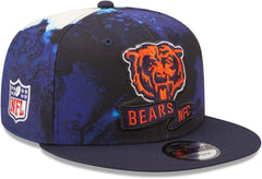 New Era NFL Men's Chicago Bears 2022 Sideline 9FIFTY Ink Dye Snapback Hat Navy OSFM