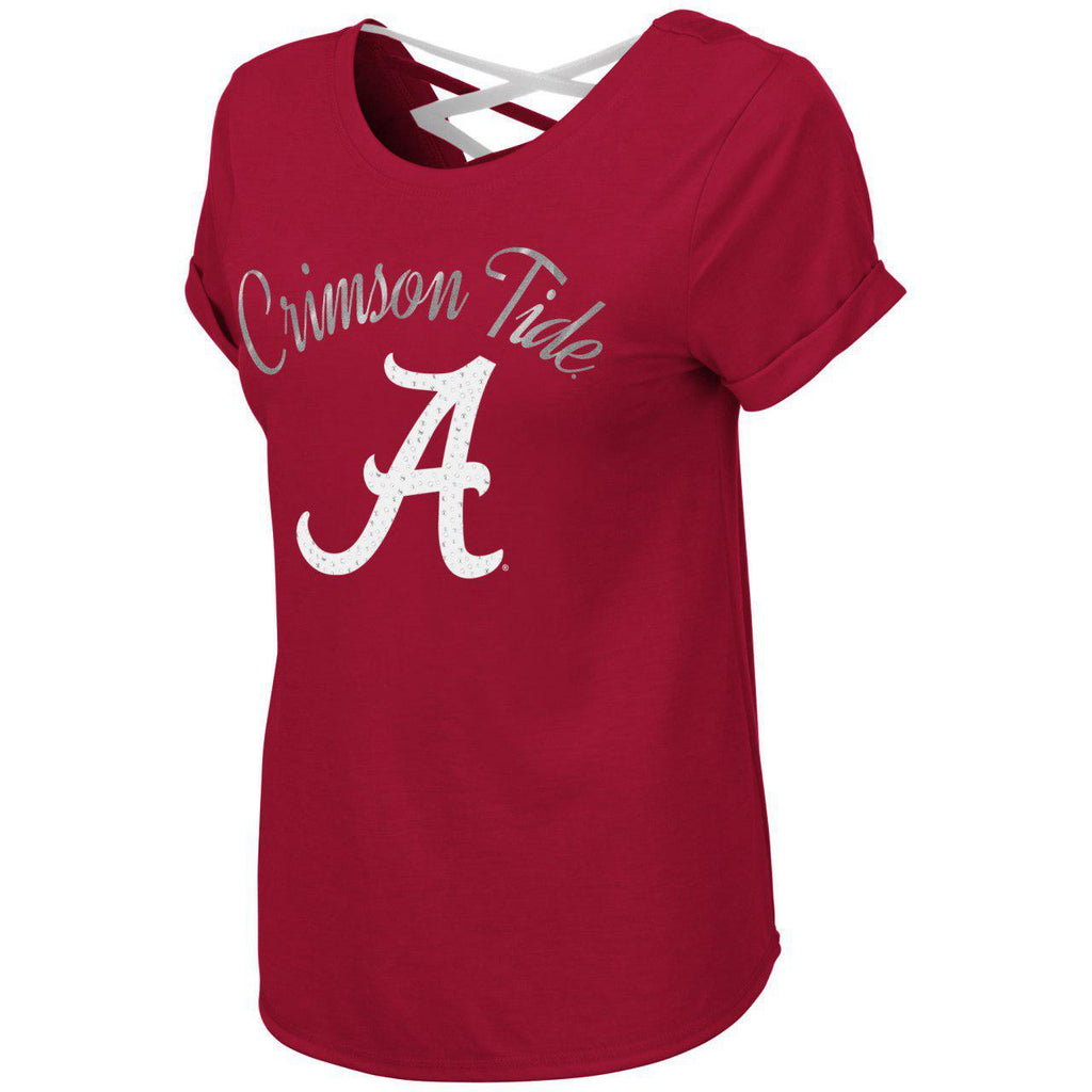 Colosseum NCAA Women’s Alabama Crimson Tide Milan Strappy T-Shirt T-Shirt
