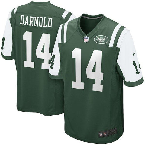 NFL NY Jets Jersey Mens XL Extra Large Green 14 Sam Darnold Football