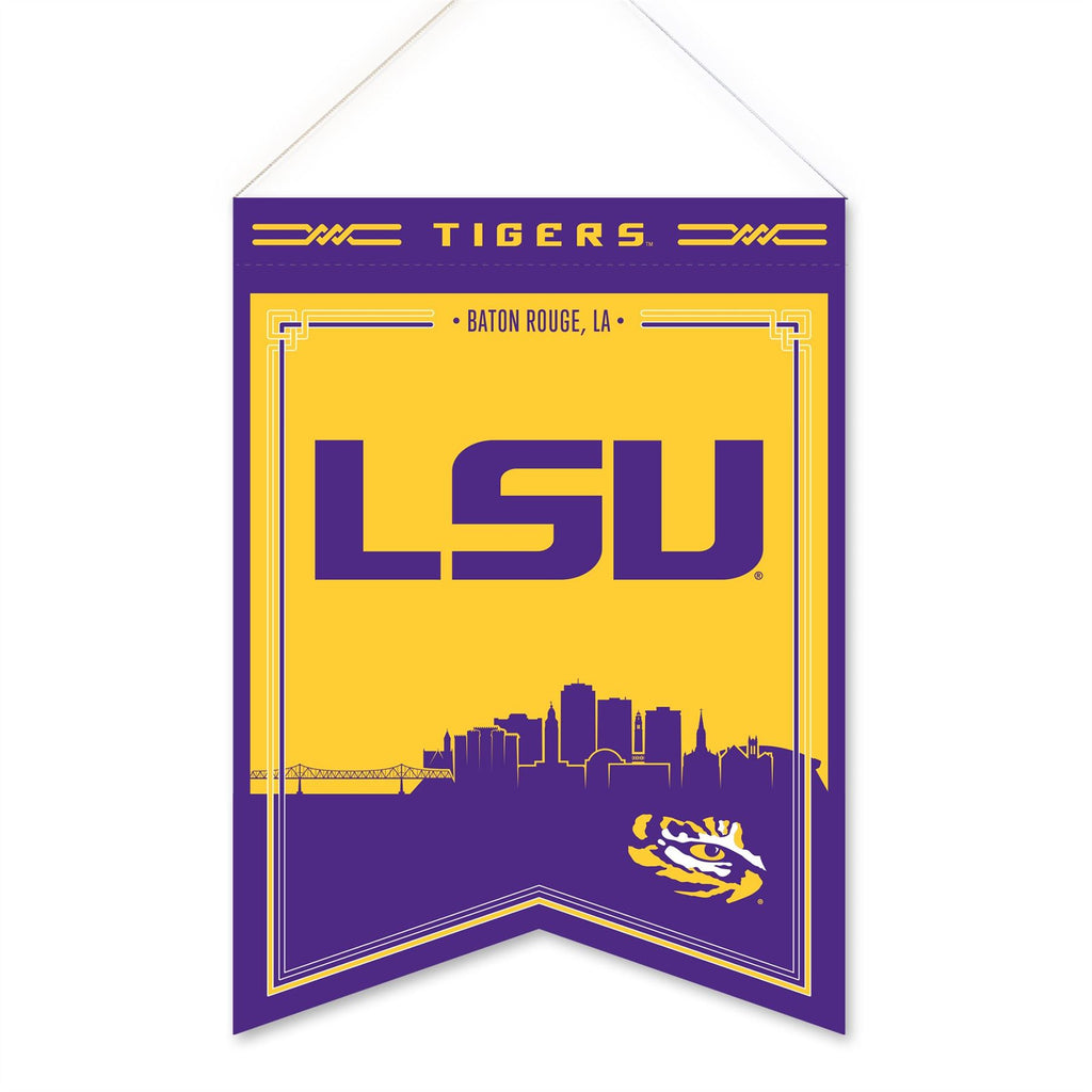 Rico NCAA LSU Tigers Soft Felt Hanging Scroll Banner 18" X 24"