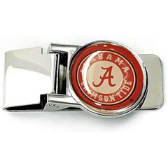 Aminco NCAA Alabama Crimson Tide Classic Hinged Money Clip Silver