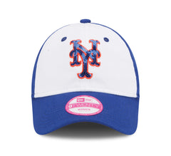 New Era MLB Women’s New York Mets Team Glimmer 9TWENTY Adjustable Strapback Hat Blue OSFM