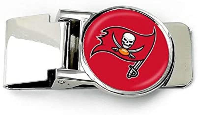 Aminco NFL Tampa Bay Buccaneers Classic Hinged Money Clip Silver