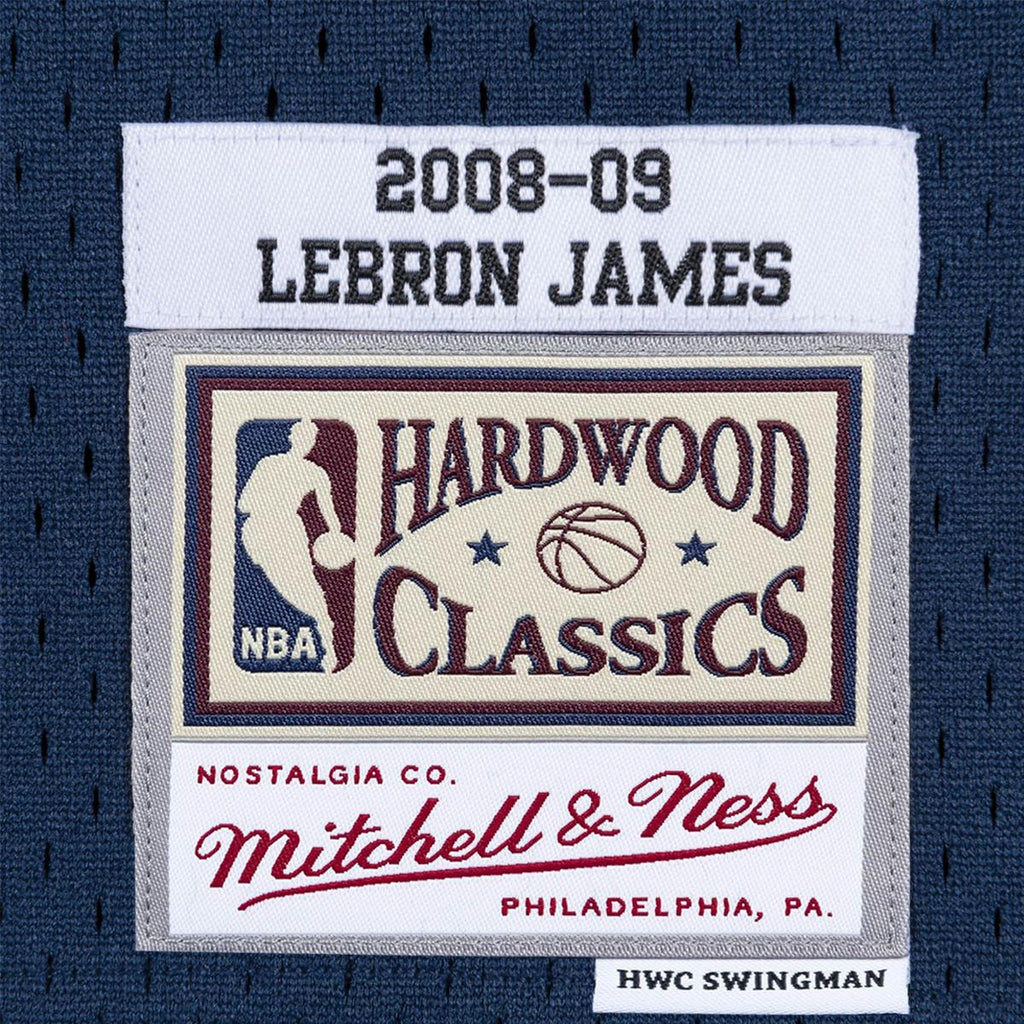 LeBron James Cleveland Cavaliers Hardwood Classics Home Throwback NBA  Swingman Jersey