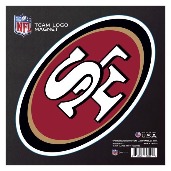Fanmats NFL San Francisco 49ers Large Team Logo Magnet 10"