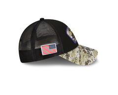 New Era NFL Men's Baltimore Ravens 2021 Salute To Service 9Forty Snapback Adjustable Hat Black/Digital Cam