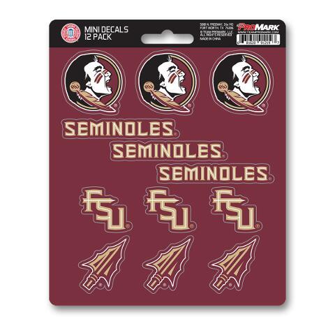 Fanmats NCAA Florida State Seminoles Mini Decals 12-Pack