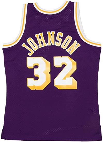 Mitchell & Ness NBA Men's Los Angeles Lakers Magic Johnson 1984-85 Hardwood Classics Swingman Home Jersey