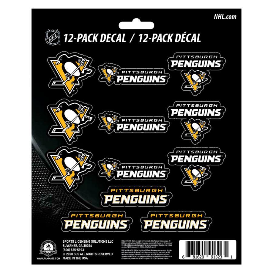 Fanmats NHL Pittsburgh Penguins Mini Decals 12-Pack