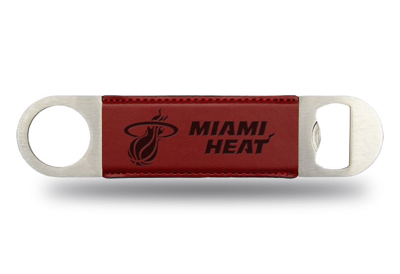 Rico NBA Miami Heat Laser Engraved Bar Blade Bottle Opener Maroon