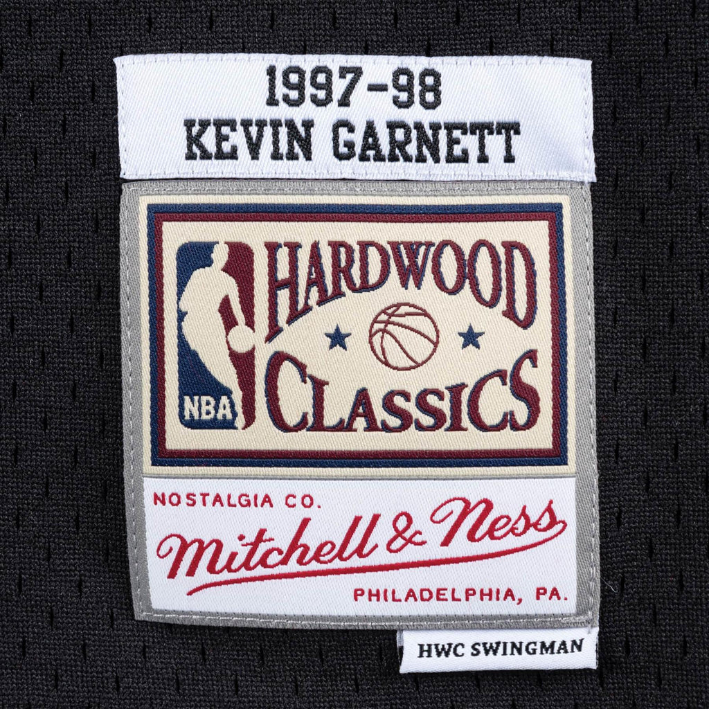 Minnesota Timberwolves Kevin Garnett 1997 Hardwood Classics Swingman Jersey  By Mitchell & Ness - Black - Mens