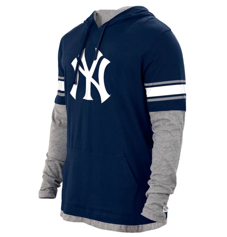 New Era Men's MLB New York Yankees Twofer Long Sleeve Hoodie XX-Large