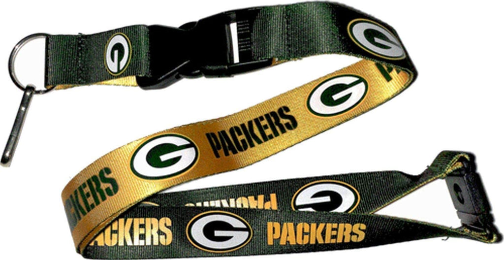 Aminco NFL Green Bay Packers Reversible Lanyard Keychain Badge Holder