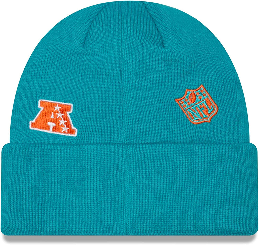 New Era NFL Men's Miami Dolphins Identity Cuffed Knit Beanie Aqua OSFM –  Sportzzone