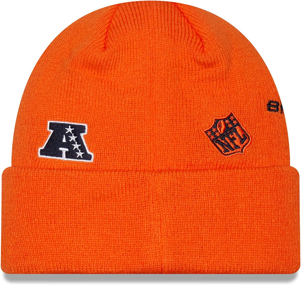 New Era NFL Men's Denver Broncos Identity Cuffed Knit Beanie Orange OSFM