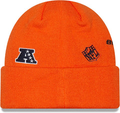 New Era NFL Men's Denver Broncos Identity Cuffed Knit Beanie Orange OSFM