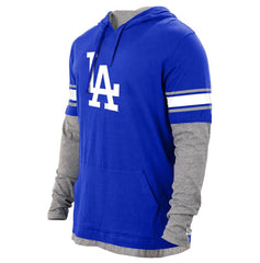 New Era Men's MLB Los Angeles Dodgers Twofer Long Sleeve Hoodie