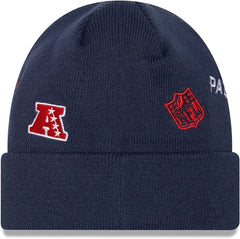 New Era NFL Men's New England Patriots Identity Cuffed Knit Beanie Navy OSFM