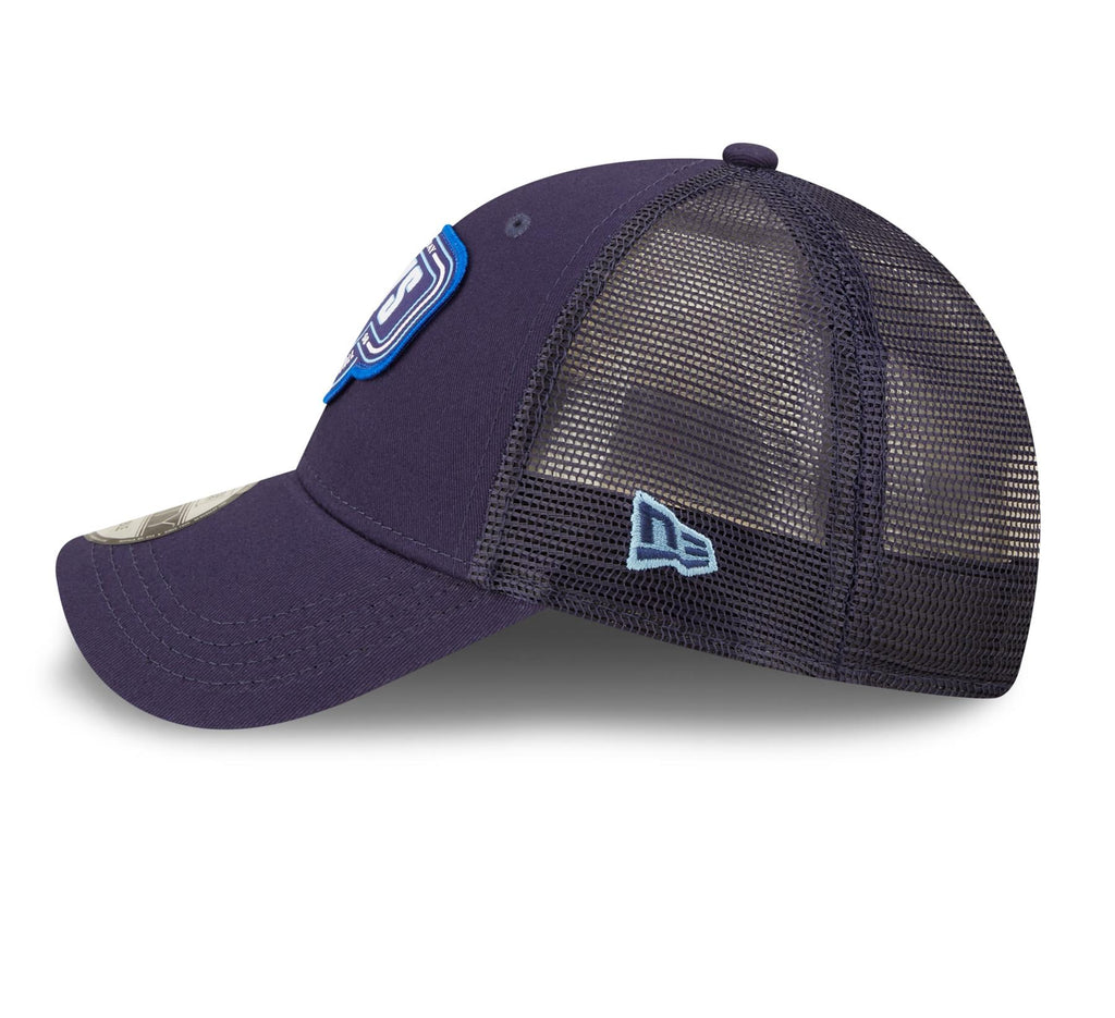 New Era MLB Men's Tampa Bay Rays Logo Patch 9FORTY Adjustable Snapback Hat Navy OSFM