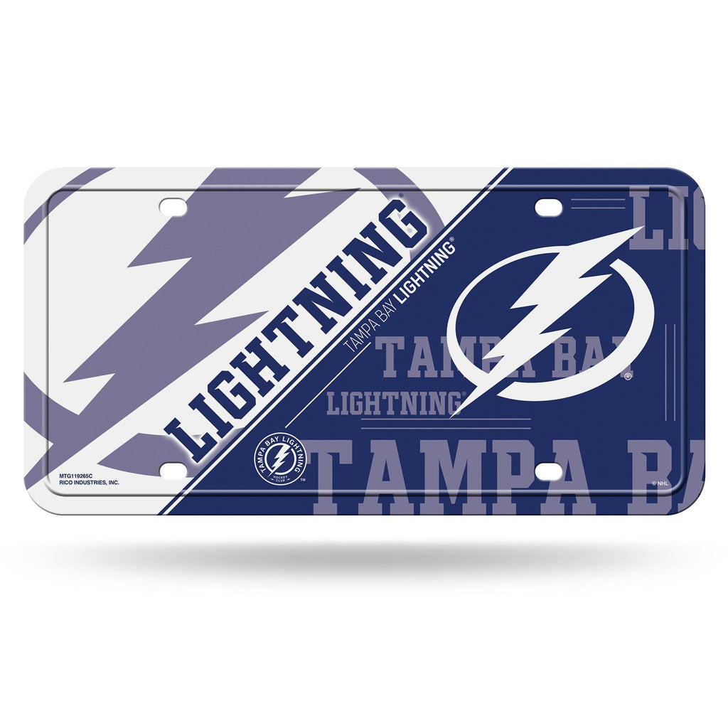 Rico NHL Tampa Bay Lightning Split Design Auto Metal Tag MTG
