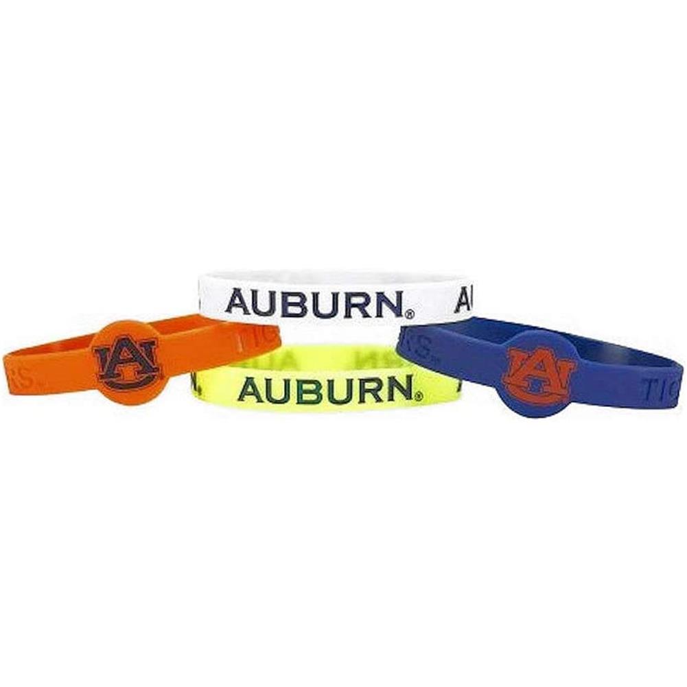 Aminco NCAA Auburn Tigers 4-Pack Silicone Bracelets